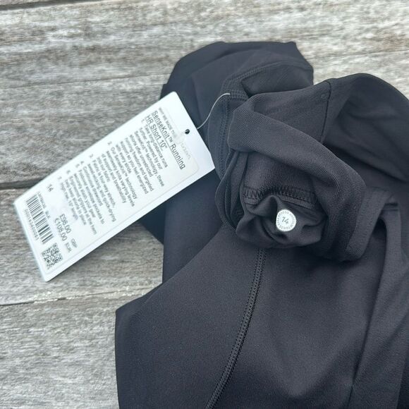 Lululemon SenseKnit Running High-Rise Short 10" Black size 14 NWT - Picture 7 of 7